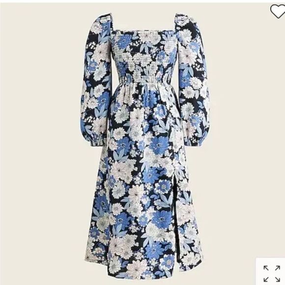 J. Crew Linen Daydream Dress in Zinnia Floral Size Medium Petite - Picture 11 of 11